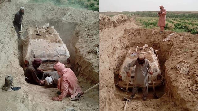 Taliban Excavate Founder Mullah Omar's 'Getaway Car', A Toyota