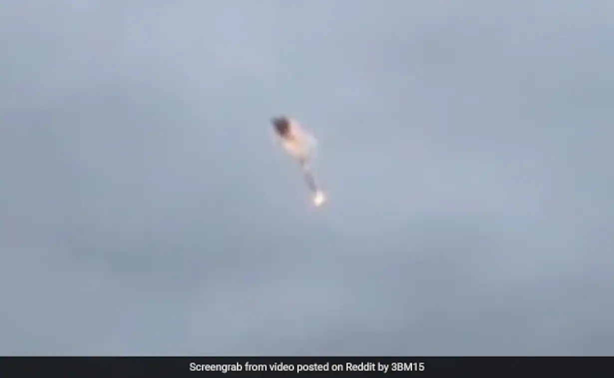 Watch: Russian Cruise Missile Shot Down By Ukraine Surface-To-Air Missile